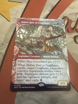 MTG Mabel, Heir to Cragflame Bloomburrow 0336 Regular Rare Showcase! - Image 1