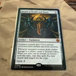 MTG Sword of Wealth and Power Outlaws of Thunder Junction: the Big Score Regular - Image 1