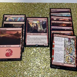 Wartime Protestors - Lot Of 11 Mountain /Avatar: The Last Airbender MTG Magic - Image 1