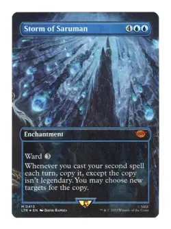 Magic LOTR: Storm Of Saruman #413 Borderless Foil - NM/MINT - Image 1