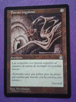 MTG Ensnaring Bridge Stronghold Regular SPANISH NM PreModern Rare Staple - Image 1