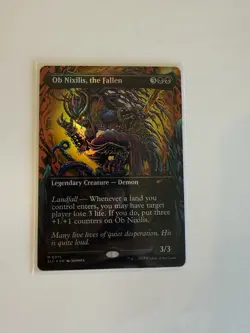 Ob Nixilis, the Fallen (Borderless) Foil Secret Lair Encyclopedia of Magic 0015 - Image 1