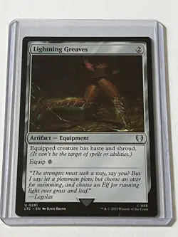 Lightning Greaves 281 MTG LOTR Tales of Middle Earth 2023 MT - 9.0 + Non Foil - Image 1