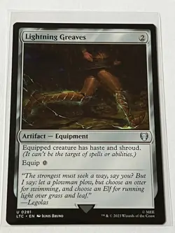 Lightning Greaves 281 MTG LOTR Tales of Middle Earth 2023 MT - 9.0 + Non Foil - Image 2