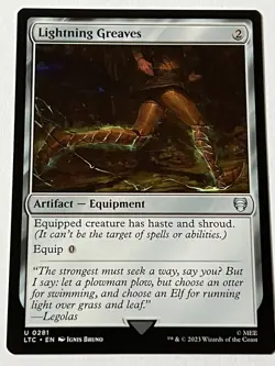 Lightning Greaves 281 MTG LOTR Tales of Middle Earth 2023 MT - 9.0 + Non Foil - Image 4