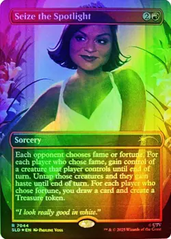 1x NM FOIL Seize the Spotlight MTG Secret Lair Office SV - Image 1