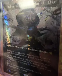 Tinybones, Bauble Burglar (Borderless), Foundations, Mana Foil, MTG,#388 - Image 2