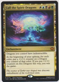 1X CALL THE SPIRIT DRAGONS MTG MAGIC N-MINT UNPLAYED TARKIR DRAGONSTORM MYTHIC - Image 1