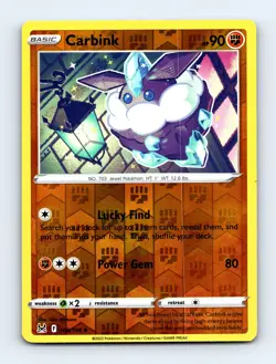 Carbink - Lost Origin 108/196 - Reverse Holo - Uncommon - NM - Pokemon TCG - Image 1