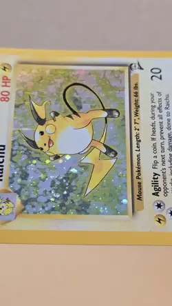 Pokemon TCG Base Set 2 Holo Unlimited Holo Rare Raichu 16/130 - Image 5
