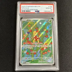 2025 POKEMON CARD MEG EN-MEGA EVOLUTION ILLUSTRATION RARE #136 SHUCKLE PSA 10 - Image 1