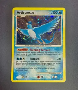 Articuno 1/100 Pokemon Majestic Dawn Holo Card Holo Bleed!🩸Swirl! LP/MP - Image 1