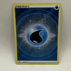Pokemon Water Energy (Texture Full Art) - Crown Zenith #154/159 - LP Tcg Card - Image 1