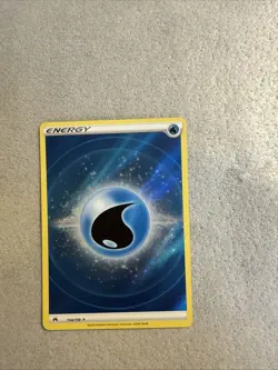 Pokemon TCG Water Energy 154/159 Textured Holo Crown Zenith Card NM Condition - Image 1