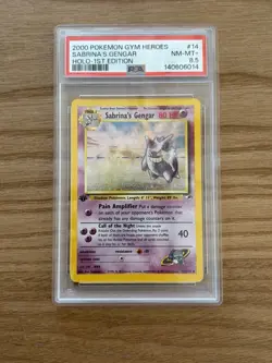 Pokemon TCG Sabrina's Gengar Gym Challenge 1st Edition - PSA 8.5 New Cert - Image 1
