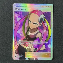 Plumeria Full Art 145/147 Burning Shadows Pokemon Card - Image 2