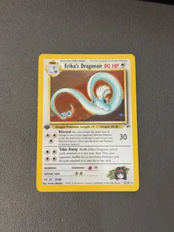 Pokemon TCG Erika's Dragonair Gym Heroes Holo 4/132 1st Edition Rare (gradeable) - Image 1