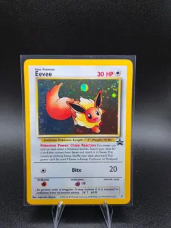 1999 Pokemon Eevee 11/53 WOTC Black Star Promo Holo Promo Holo NM - Image 1