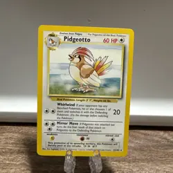 Pidgeotto - 22/102 Base Set - Pokemon TCG - 1999, RAW, LP - Image 1
