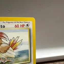 Pidgeotto - 22/102 Base Set - Pokemon TCG - 1999, RAW, LP - Image 3