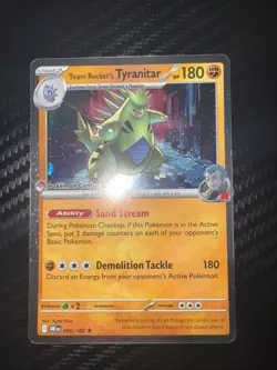 Team Rocket's Tyranitar (Pokemon Center Exclusive) 096/182 - Image 1