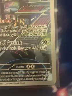 Porygon-Z 214/182 Art Rare Paradox Rift Pokemon Near Mint NM Pack Fresh - Image 4
