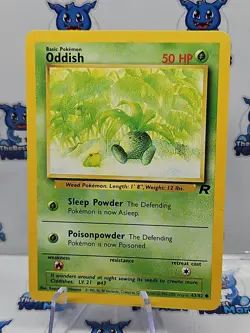 Pokemon Oddish Team Rocket 63/82 MP - Image 1