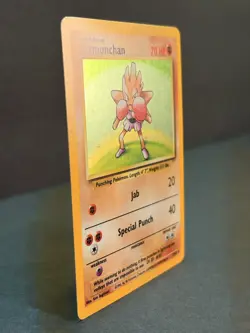 Pokemon Base Set Hitmonchan Holo - Lightly Played LP - Original Vintage 7/102 - Image 3