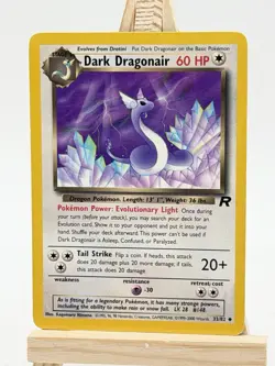 Pokemon TCG Dark Dragonair Team Rocket 33/82 Regular Unlimited Uncommon 2000 - Image 1