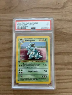 Pokemon Nidoqueen Jungle 1st Edition Holo Rare #23 PSA 7 Near Mint - Image 1