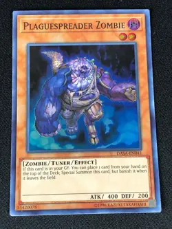 YUGIOH PLAGUESPREADER ZOMBIE DASA-EN041 SUPER (NM) - Image 1