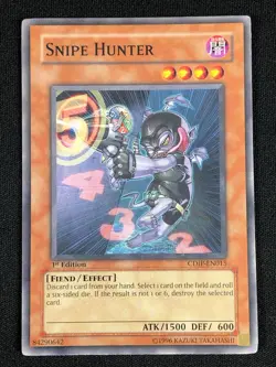 YUGIOH SNIPE HUNTER CDIP-EN015 1ST COMMON (NM) - Image 1