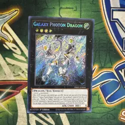 Yugioh! Galaxy Photon Dragon PHHY-EN044 Secret Rare 1st Edition NM - Image 1
