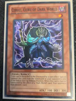 Yugioh: Ceruli, Guru of Dark World - SDGU-EN003 - Super Rare - Unl Edition VLP - Image 1