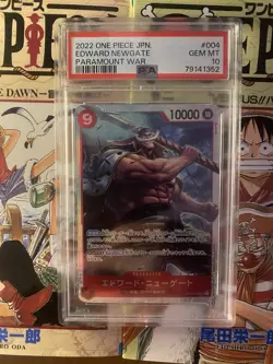 One Piece TCG OP2 Edward Newgate PSA 10 Japanese - Image 1