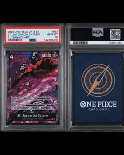 2025 One Piece OP13 St Jaygarcia Saturn Alt Art PSA 10 #083 - Image 1