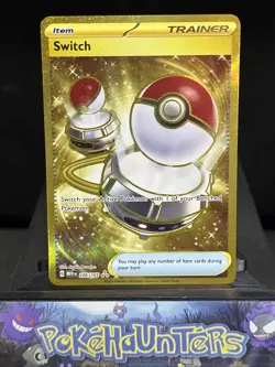 Pokemon Card Switch 206/165 Mew En 151 Gold Secret Rare Near Mint - Image 1