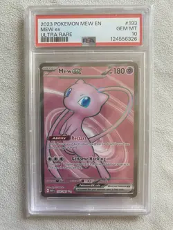 2023 POKEMON MEW EN-151 ULTRA RARE #193 MEW EX PSA 10 - Image 1