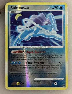 Pokemon TCG - Suicune - 19/132 - Reverse Holo Secret Wonders [Moderately Played] - Image 1