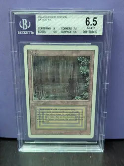 Bayou * REVISED * DUAL LAND * BGS 6.5 EX-MT+ * Magic the Gathering MtG Rare - Image 1