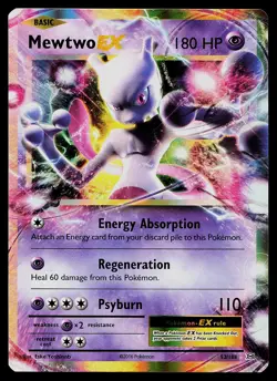 Pokemon Card - Mewtwo EX XY Evolutions 52/108 Ultra Rare - Image 1