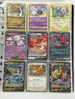 Pokemon Card Collection Binder Lot Holo Rare SIR Oricorio Charizard Lugia - Image 5