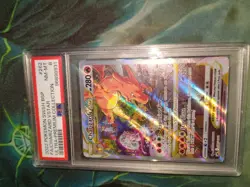 Pokemon TCG Charizard VSTAR SWSH Black Star Promos Holo Card SWSH262 PSA 8 - Image 2