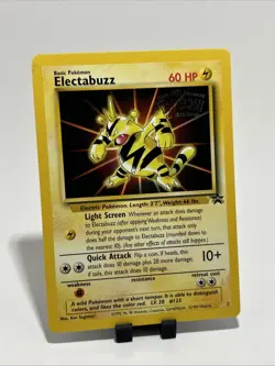 1999 WB The First Movie Pokemon Card Electabuzz Black Star Promo #2 - Image 1