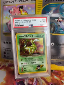 Pokemon Card Rocket's Scyther Gym Heroes Holo 1998 Sichlor Rare Japanese PSA 6 - Image 1