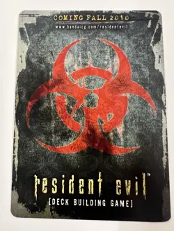 Resident Evil Deck Building Game Chris Redfield #CH-008 PROMO Card NM-MT Unused - Image 2