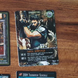 RESIDENT EVIL CHRIS REDFIELD PROMO CARD # CH-008 DECK BUILDING GAME - Image 1