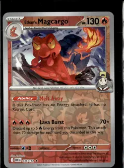 Pokemon Ethan's Magcargo 36/182 Destined Rivals Reverse Holo 2 Card Lot - Image 1