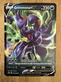Grimmsnarl V - SWSH057 - Pokemon Sword & Shield Promo Ultra Rare Holo Card NM - Image 1