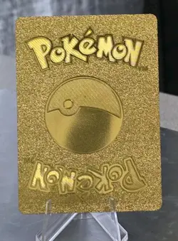 Pokemon Shining Charizard 100hp Gold Foil Fan Art Collector Card TCG - Image 2